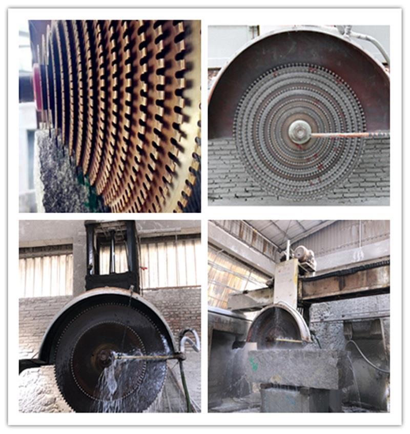 quarry stone block saw machine application